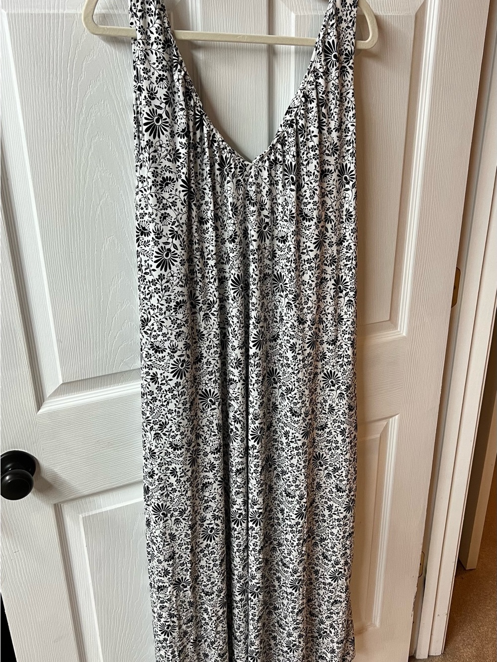 Boden Black and White Floral Dress
